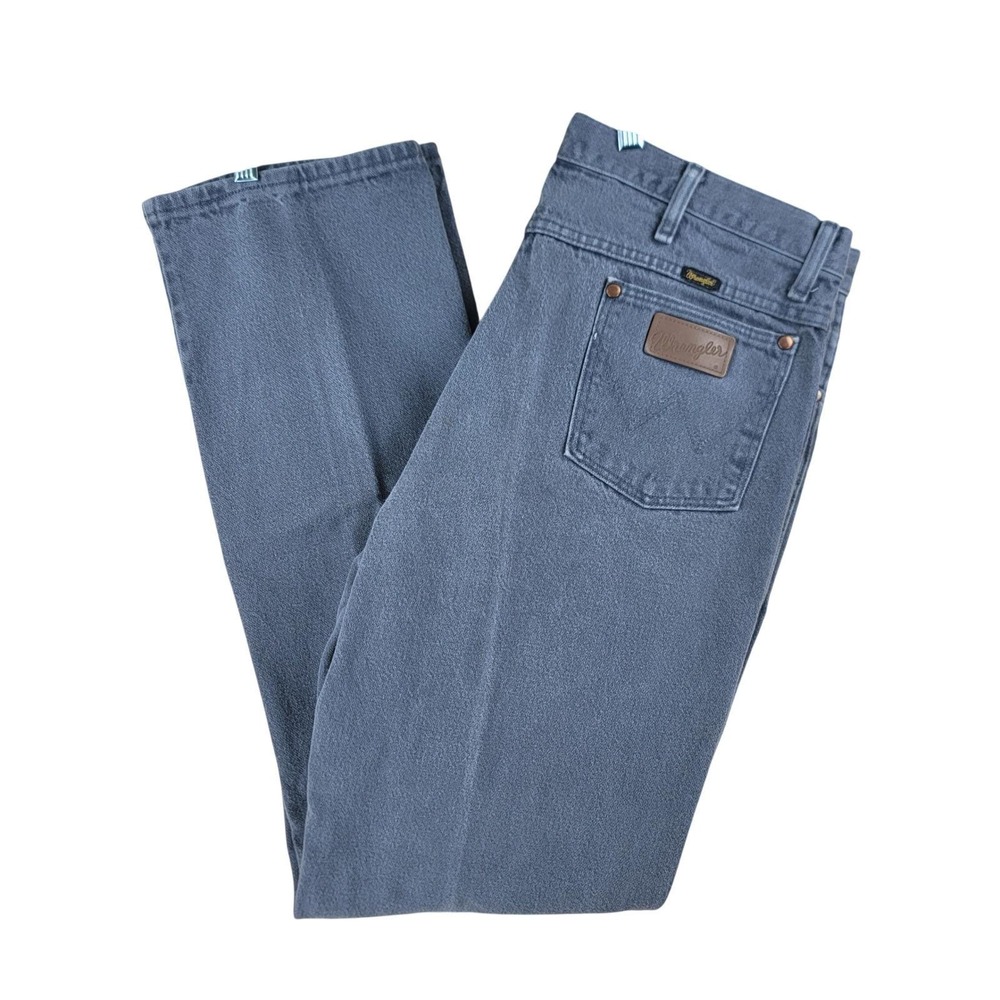 Wrangler Cowboy Cut Jeans Mens 38x34 (Fits 37x33) Grey 936CHG Slim Fit VTG Y2K